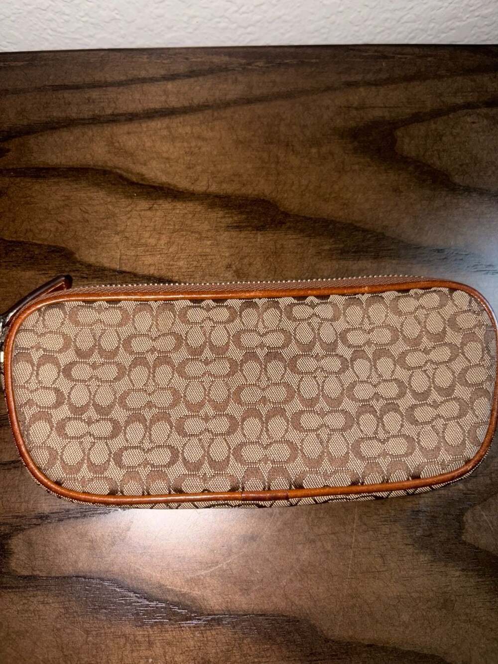 Coach Vintage Signature C Brown Eyeglasses Case/multipurpose pouch